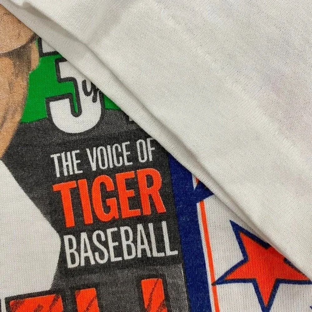 Vintage 1991 Detroit Tiger Ernie‎ Harrell Retirement T-Shirt MLB Screen Stars XL